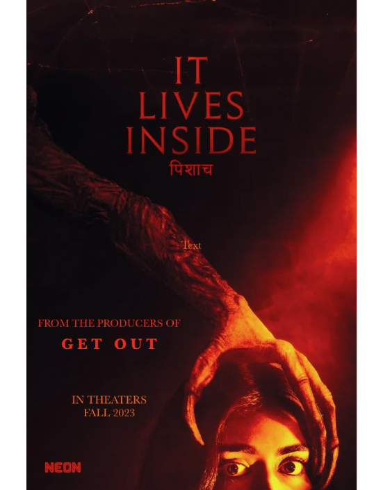 Official movie poster for It Lives Inside