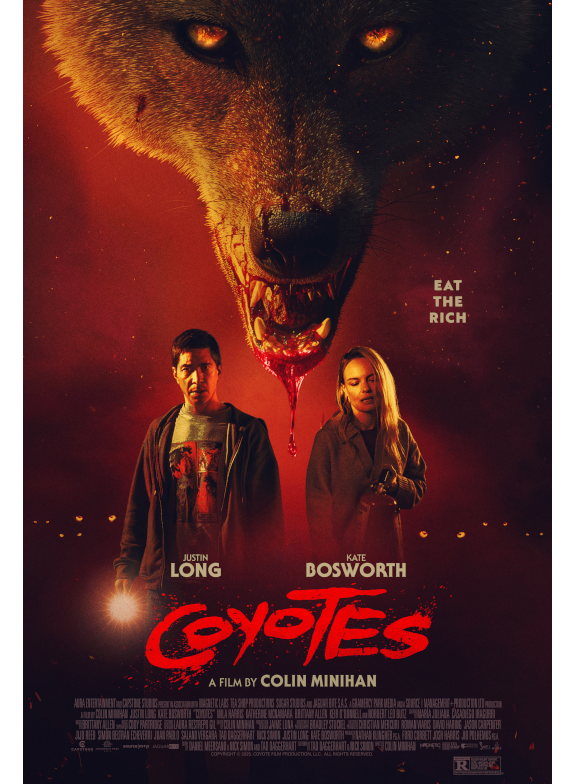 The story follows a family whose Hollywood Hills home becomes a deadly trap during a raging wildfire that destroys their neighborhood and cuts off escape routes like roads and electricity. As the flames close in, they face an even more immediate threat: a pack of savage, disoriented coyotes driven mad by the fire, who begin circling the house and attacking in a brutal home-invasion scenario.