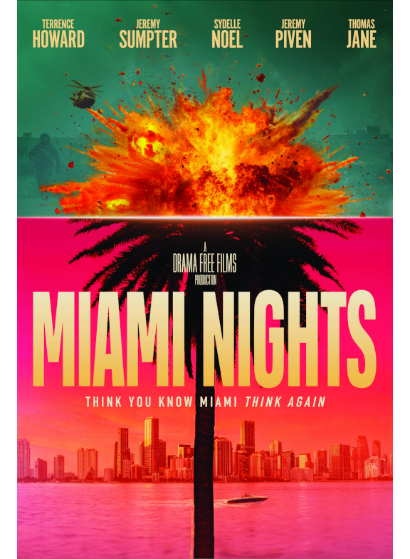Miami Nights is about discharged soldier Mason schemes to steal a diamond to win back his wife Eve, who left him for wealthy Ricardo. He tries to recruit ally Liza Garcia, but greed complicates his plan to regain Eve's love through theft.